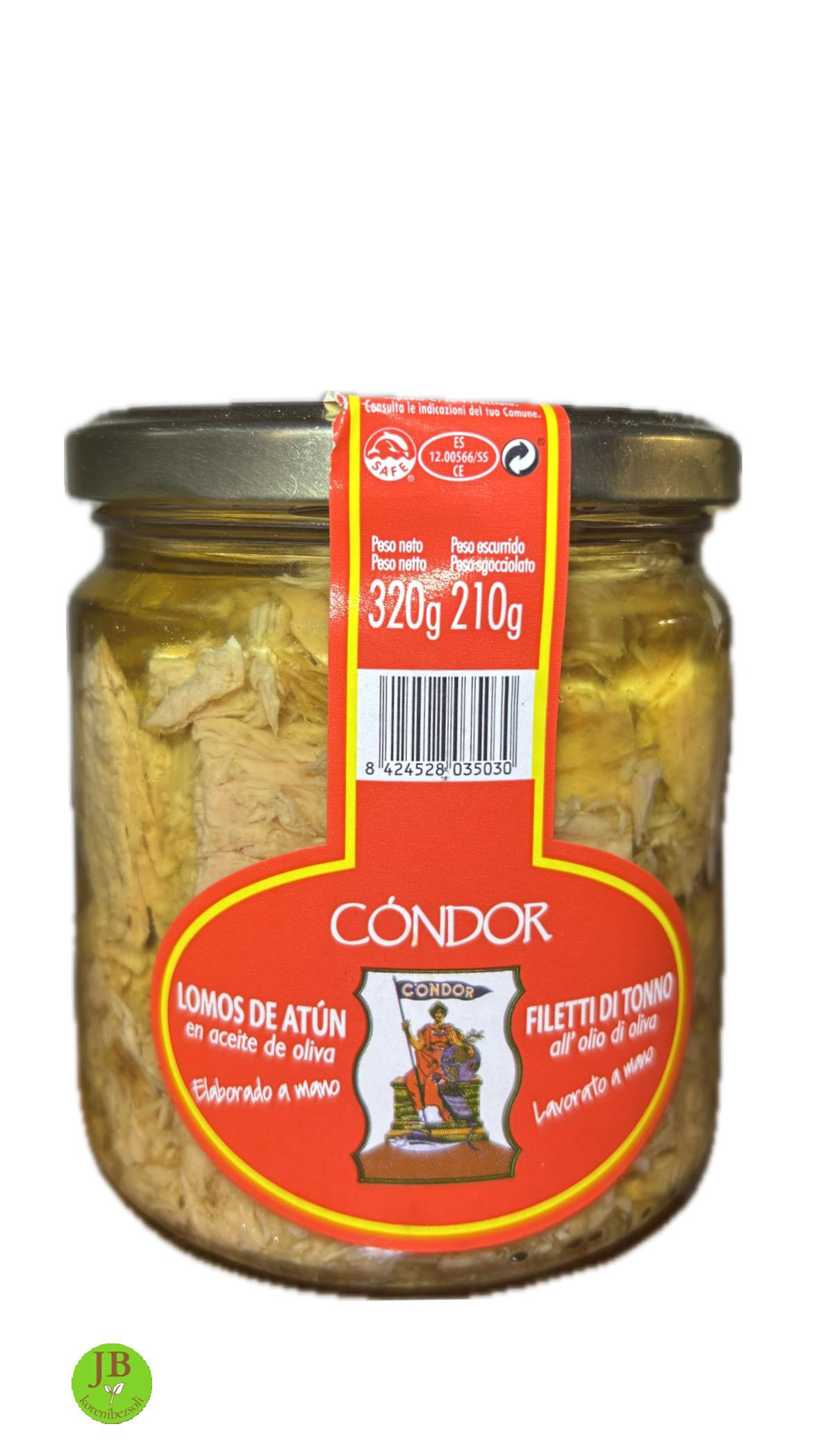 CONDOR - filety z tuňáka v olivovém oleji 320 gr