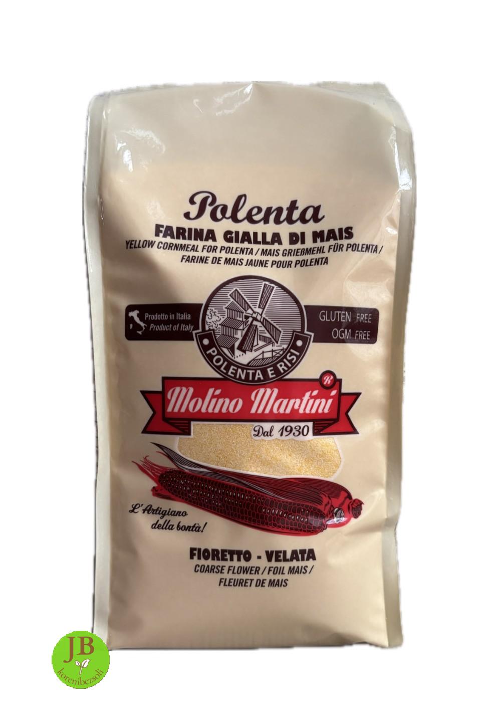 MOLINO MARTINI POLENTA - žlutá kukuřičná mouka na polentu 1 KG - bez lepku