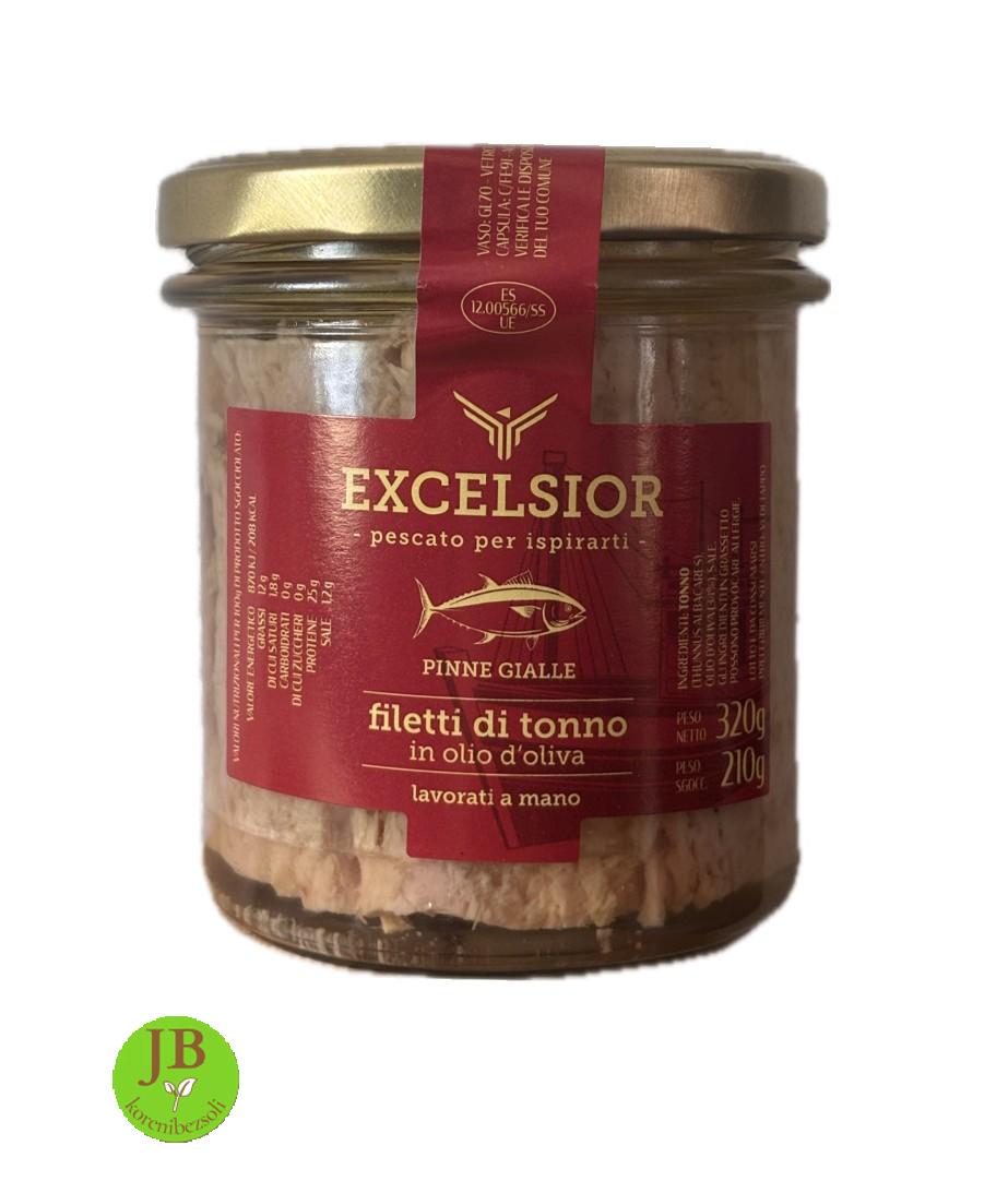 EXCELSIOR - filety z tuňáka v olivovém oleji 320 gr