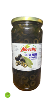 NOVELLA - černé olivy vypeckované 670 gr