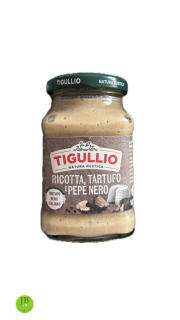 TIGULLIO - omáčka s ricottou, lanýžem a černým pepřem - bez lepku 185 gr